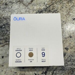 Gold Horizon Oura Ring Gen 3 Size 9